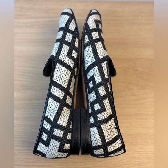 Zalo Women's Black and‎ White Patterned Loafers Woman’s 8.5 - Picture 6 of 8